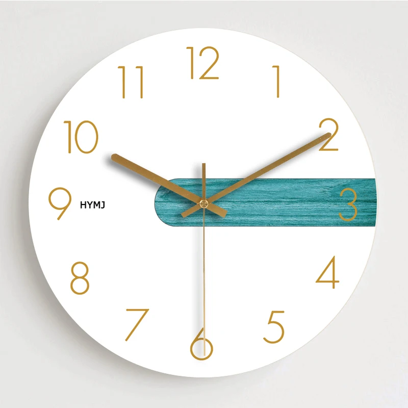 

10/12 Inch Wood Wall Clock Simple Modern Nordic Minimalist Clocks European Brief Wooden Wall Watch Home Decor Silent Saat