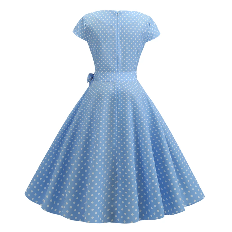 vintage light blue dress