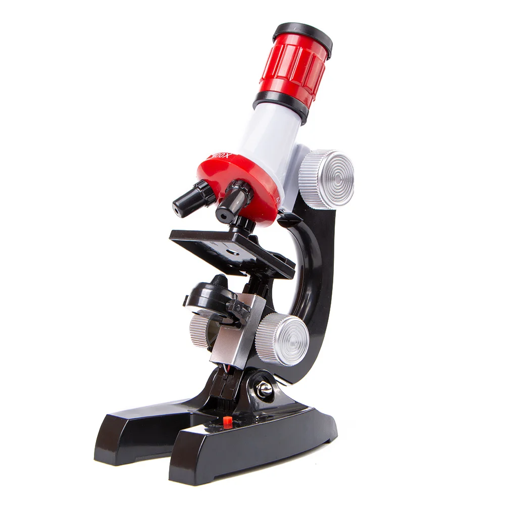1200X-400X-100X набор микроскопов, лабораторный светодиодный, домашний, школьный, научный, развивающий, детская игрушка, подарок, изысканный Биологический микроскоп для детей