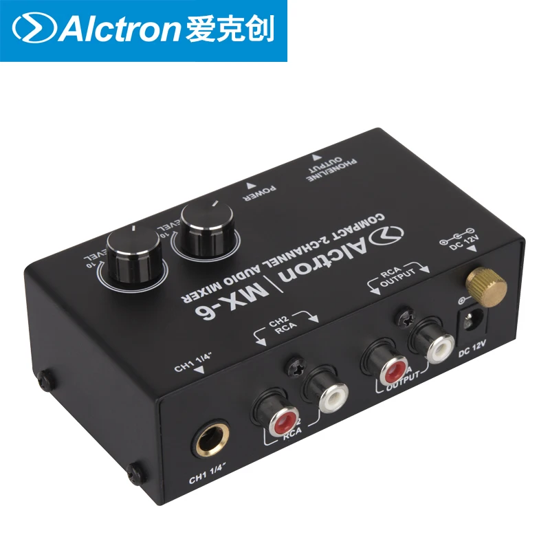Alctron MX-6 mixer used in stage performance