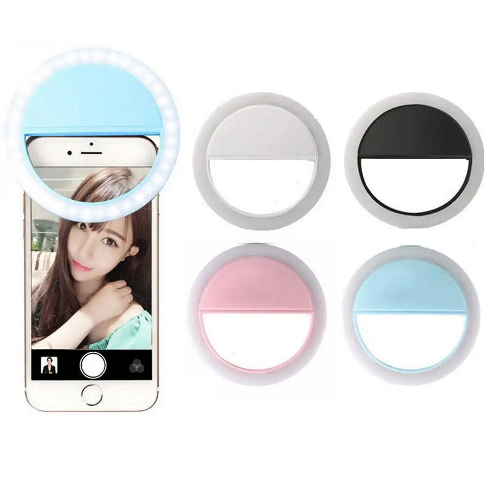 New Selfie Ring Light Portable Flash Led Camera Phone Photography Enhancing Photography for Smartphone iPhone 8 Samsung