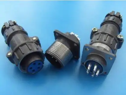 

1pc P20 20mm P20K2Q Round Female Socket Male Plug In Aviation Connector