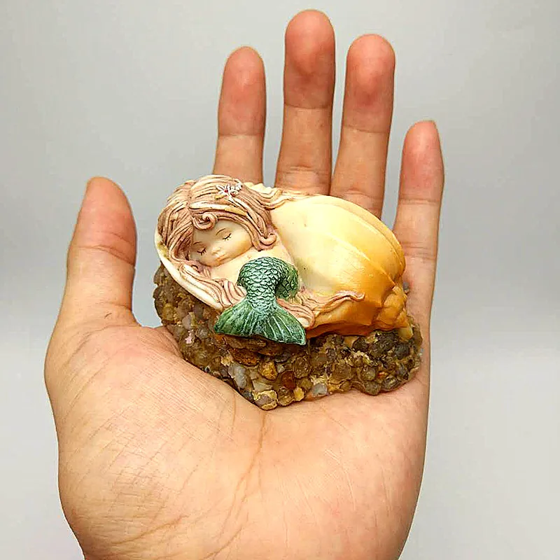 

3D conch mermaid silicone mold diy sugar chocolate jelly food mold kitchen cake decoration tools