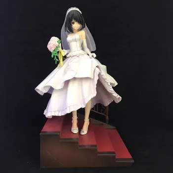 

Anime Date A Live Tokisaki Kurumi Wedding Dress Ver. PVC Action Figure Collectible Model Toys Doll 23cm
