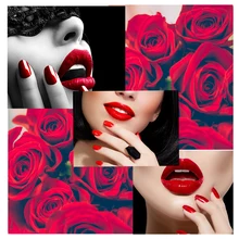 10 шт./компл./Набор инструментов для татуировки, бровей, губ и т. д. 15 мл/бутылка розово-красный набор инструментов для красоты