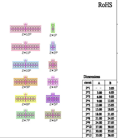50 шт. корпус Molex 3 0 мм с наружной резьбой 5557/5559 2/4/6/8/10/12/14/16/18/20/22/24P PCM|Аксессуары для