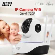 Oferta especial Más Reciente Cámara IP Wifi APP de Control de Protección de Seguridad Para el Hogar Cámara de Infrarrojos Sistema de Video Vigilancia BW-IPC002D