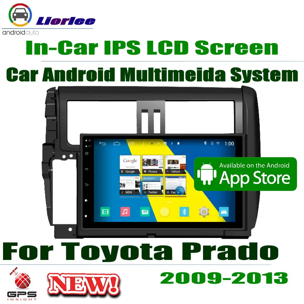 Автомобильный проигрыватель Android " ips ЖК-экран для Toyota Land Cruiser Prado 150 2009~ 2013 автомобильный gps-навигатор радио AMP BT SD USB AUX wifi
