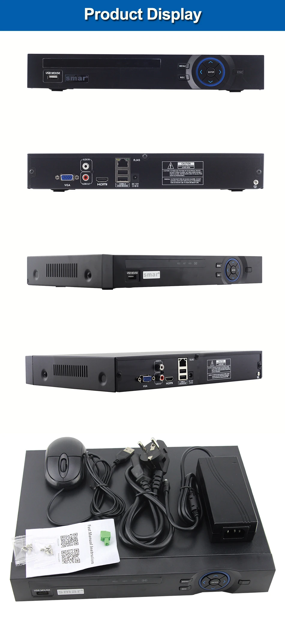 FULL HD 32 Channel 1080P CCTV NVR 25CH 5MP 8CH 4K NVR 2 SATA HDD XMEYE ONVIF P2P HDMI VGA CCTV Video Recorder Support 3G WIFI (2)