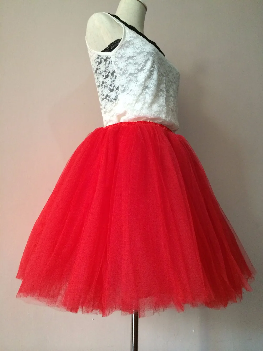 Buy 7 Layers Korean Women Puffy High Waist Mesh Tulle