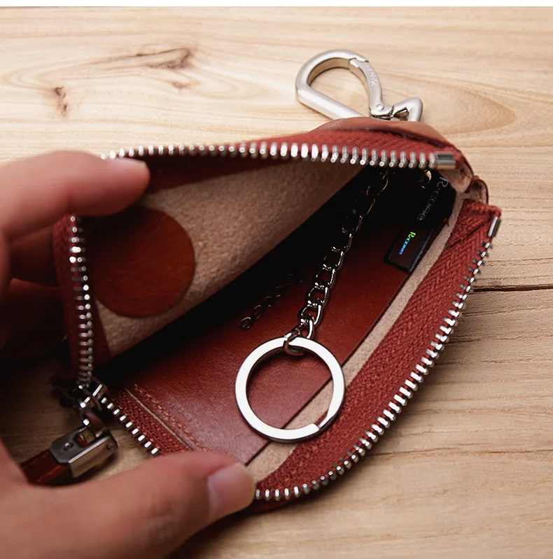 Натуральная коровья кожа для мужчин и женщин ключи сумка кошелек многофункциональный чехол для ключей модные ключницы держатели G6035