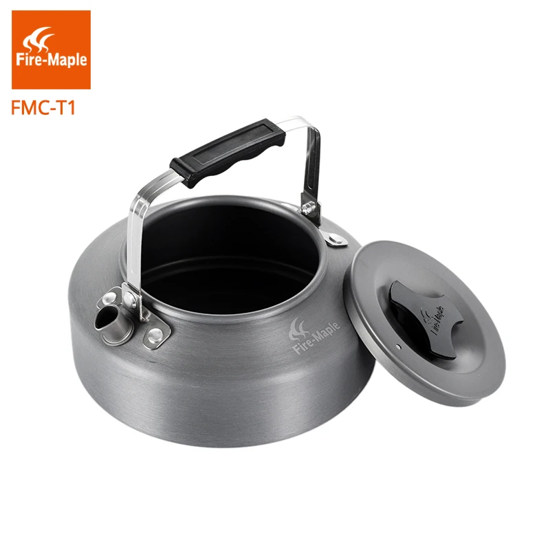 De arce de fuego al aire libre Camping café té Pot Camping senderismo ultraligero tetera de aleación de aluminio de 0.8L con calor prueba té FMC-T1