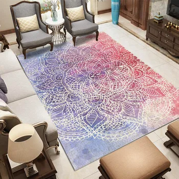 

High Quality Bohemian Style Art Tapijt Voor Woonkamer Slaapkamer Anti-slip Floor Mat Mode Keuken Tapijt Gebied