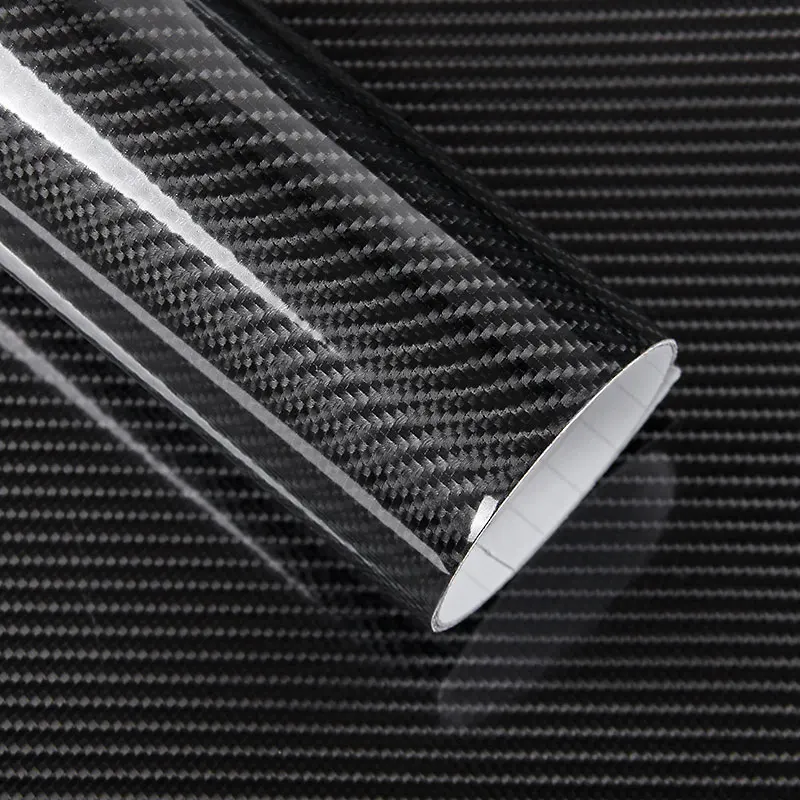 

50x200cm Car Sticker Glossy Black 5D Carbon Fiber Vinyl Wrap Film DIY Car Decoration Motorcycle truck Car Styling Accessories