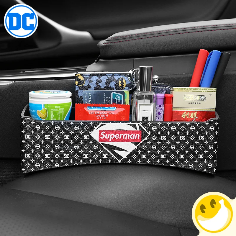 DC Comics Car Seat Gap Storage Box Superman Batman Justice League Creative Fashion Cartoon Universa