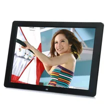 15 LED HD High Resolution Digital Picture Photo Frame with Remote Controller US EU Plug Black