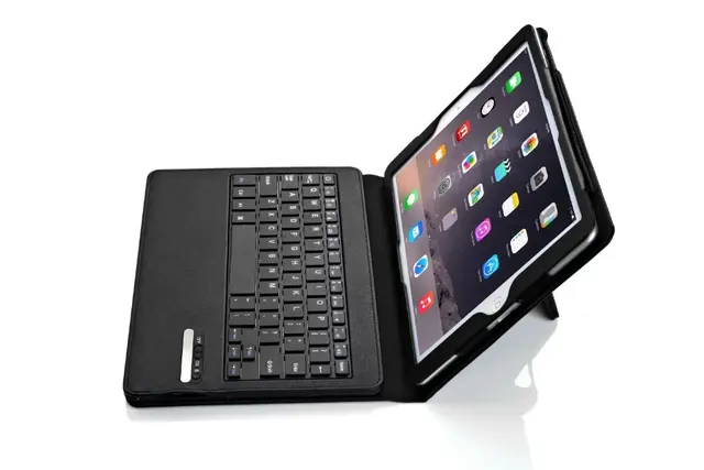 Best Price For Apple iPad Air 3 Air3 ipad pro 9.7" Tablet PU Leather Case Stand Cover+Detachable Bluetooth Russian/Hebrew/Spanish Keyboard