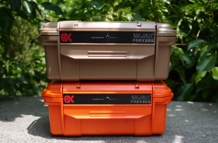 Details about / 1*Portable EDC Gear Case Waterproof Emergency Survival Lighter Kit Storage Match