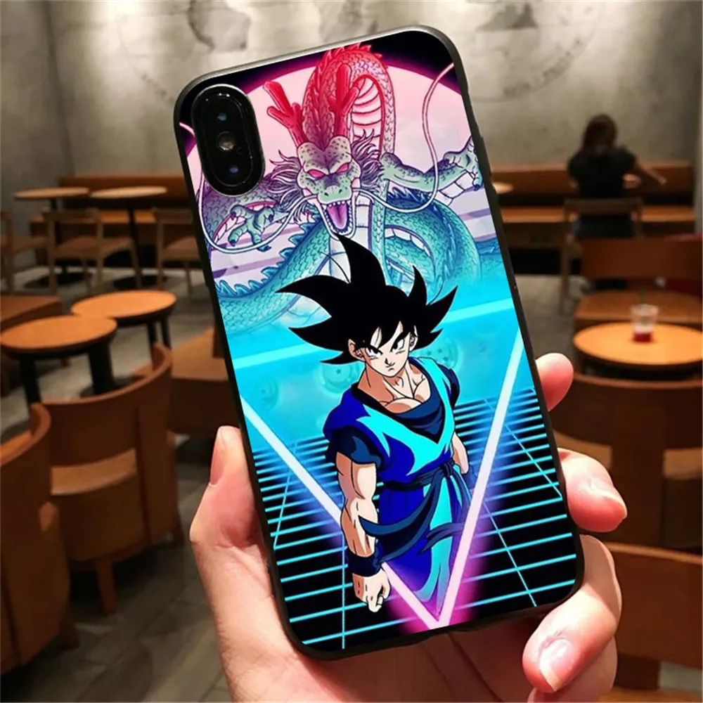 Dragon Ball Z Super DBZ Goku Coque For iPhone 8 7 6 plus X Xs Xr max 5 11 11p 11max Phone Case for Samsung 8 9 10 plus case