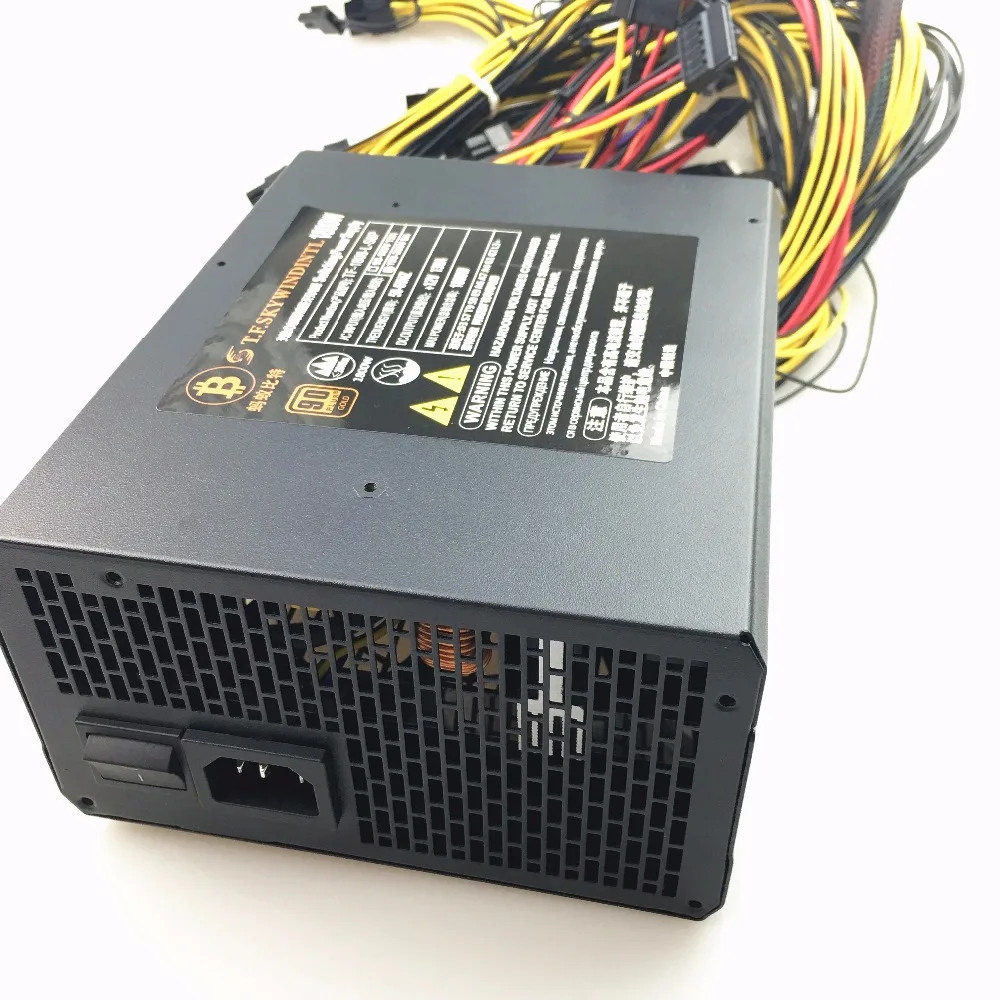 T.F.SKYWINDINTL 1800W Bitcoin PSU Ethereum Coin 1800W PSU asic bitcoin Miner 1800W ATX Power Supply Mining rx570 rx560 rx470