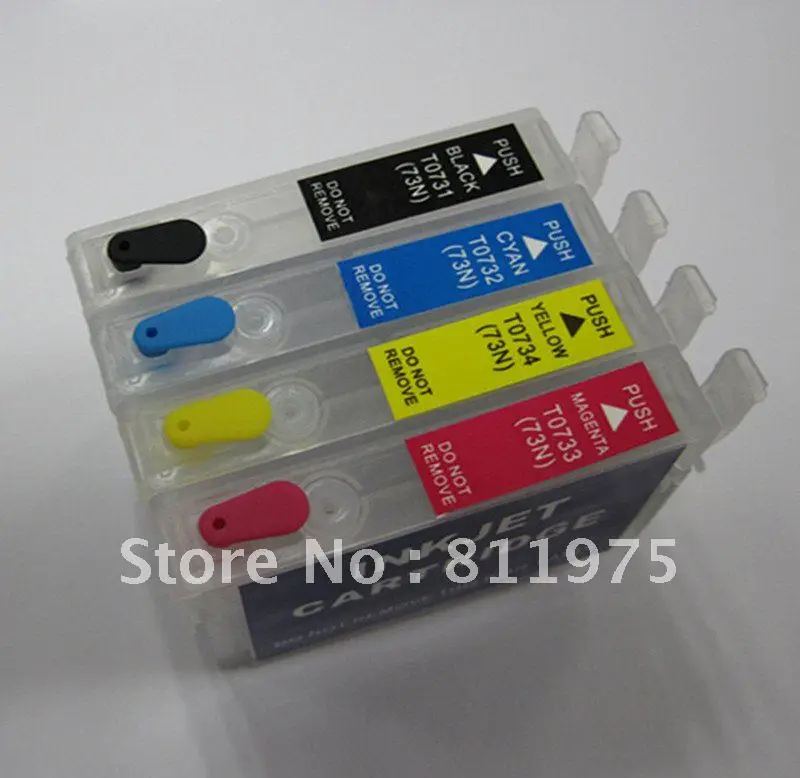 Free Shipping71 T0711 T0712 T0713 T0714 refillable ink cartridge for