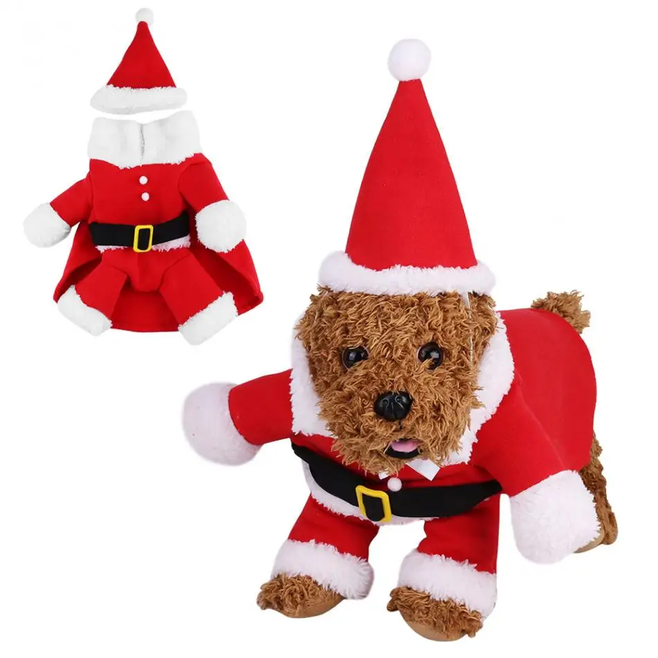 Buy Christmas Pet Dog Clothes Funny Santa Claus