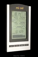 Беспроводная метеостанция, беспроводной термометр с наружным датчиком температуры и влажности ЖК-дисплей, барометр - изображение