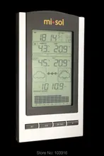 wireless Weather Station, wireless thermometer with Outdoor Temperature and humidity sensor LCD display, Barometer