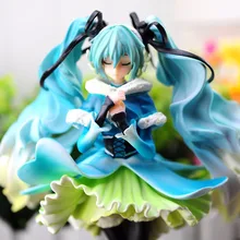 Hatsune Снежная Мику летом Miku фигурка Милая вер. Снег летом Miku кукла ПВХ acgn фигурка аниме 28 см