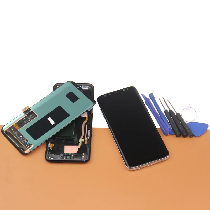 ЖК дисплей AMOLED для SAMSUNG S8 с сенсорным экраном и дигитайзером Замена GALAXY Plus ремонт