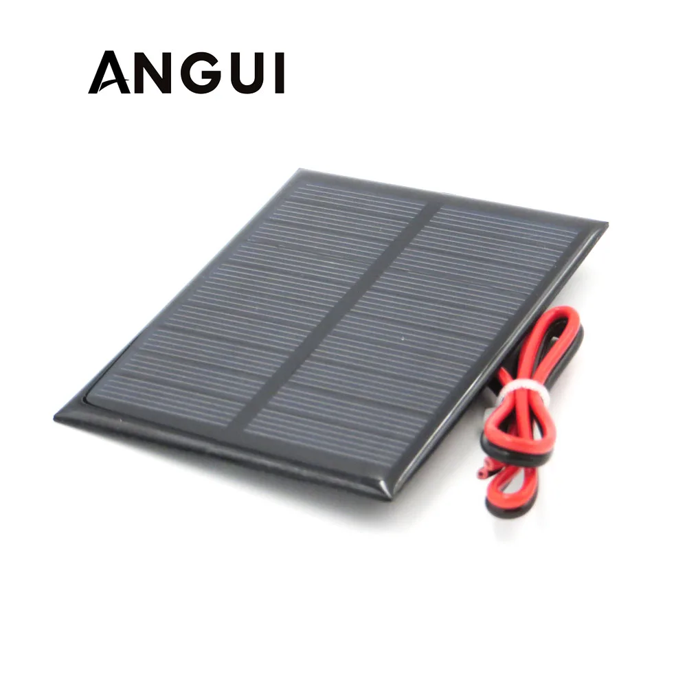 

5V 160mA with 30cm extend cable Solar Panel Polycrystalline Silicon DIY Battery Charger Module Mini Solar Cell wire toy