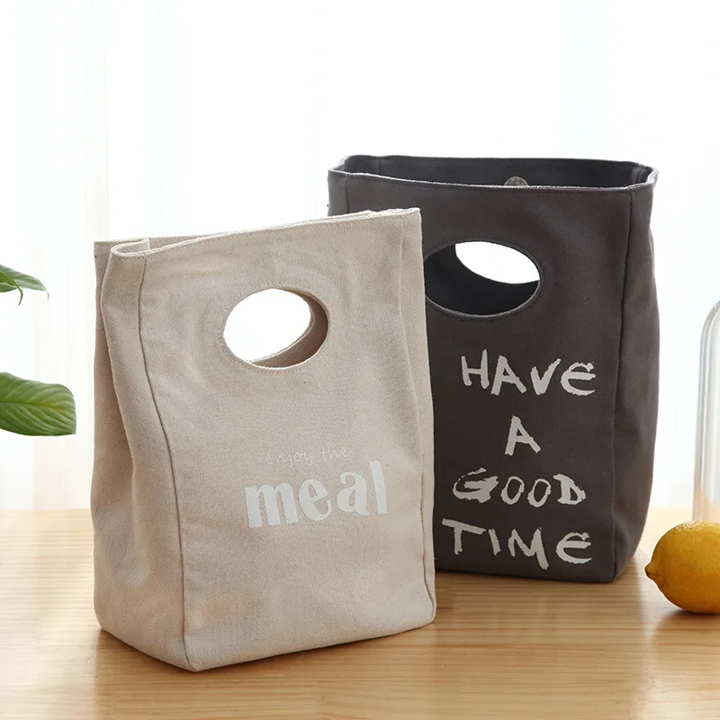 

2018 Special Offer Lunchbox Thermo Bag Lunch Box Bag Picnic Canvas Fresh Preservation Meal Packages In Large Portable Wholesale