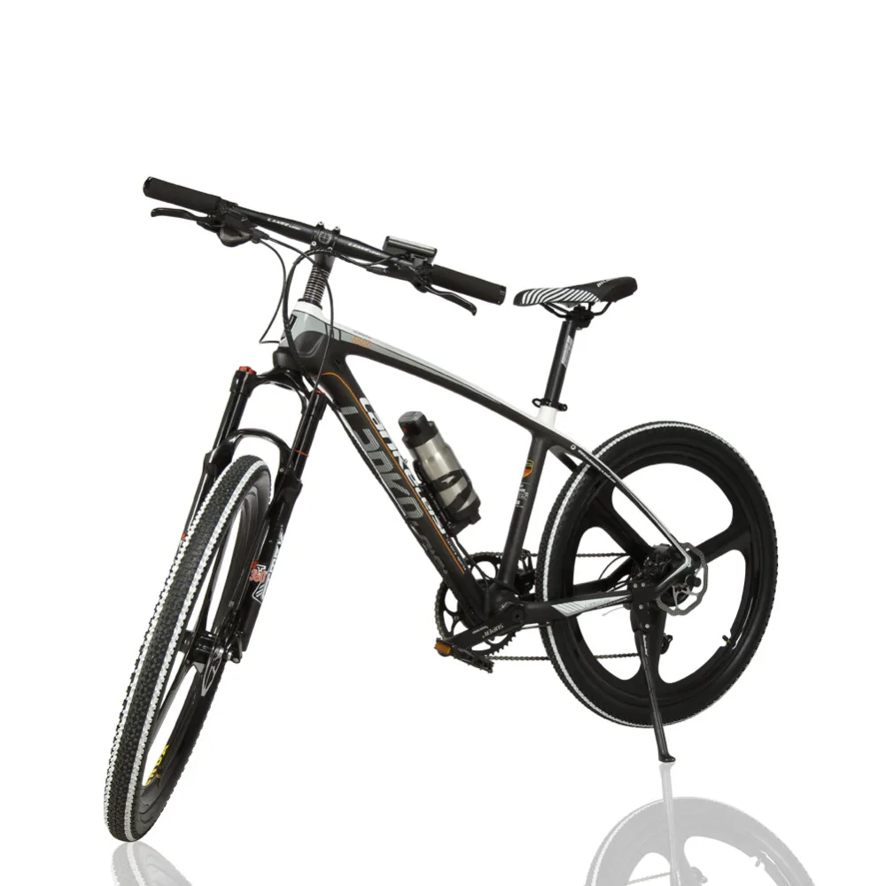 Flash Deal Cyrusher S600 Electric Mountain Bike 26x17 Carbon Fiber frame bike 250W 36V 6.8ah Battery 9 Speeds Electric mountain Bicycle 2