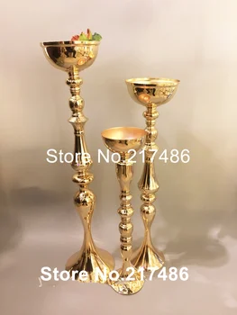 

Beautiful Wedding Event decoration Walkway Flower mental chorme Aisle Stand