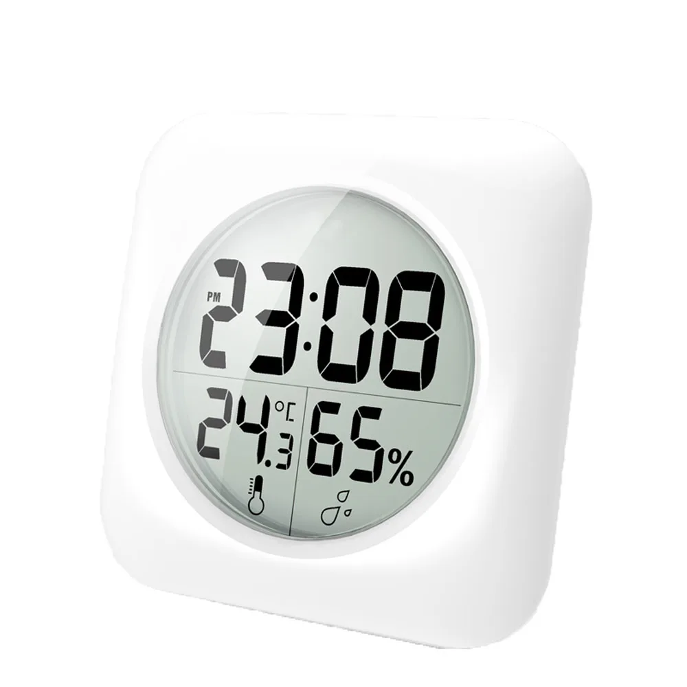 Baldr Waterproof Shower Clock Large LCD Display Wall Suction Cups