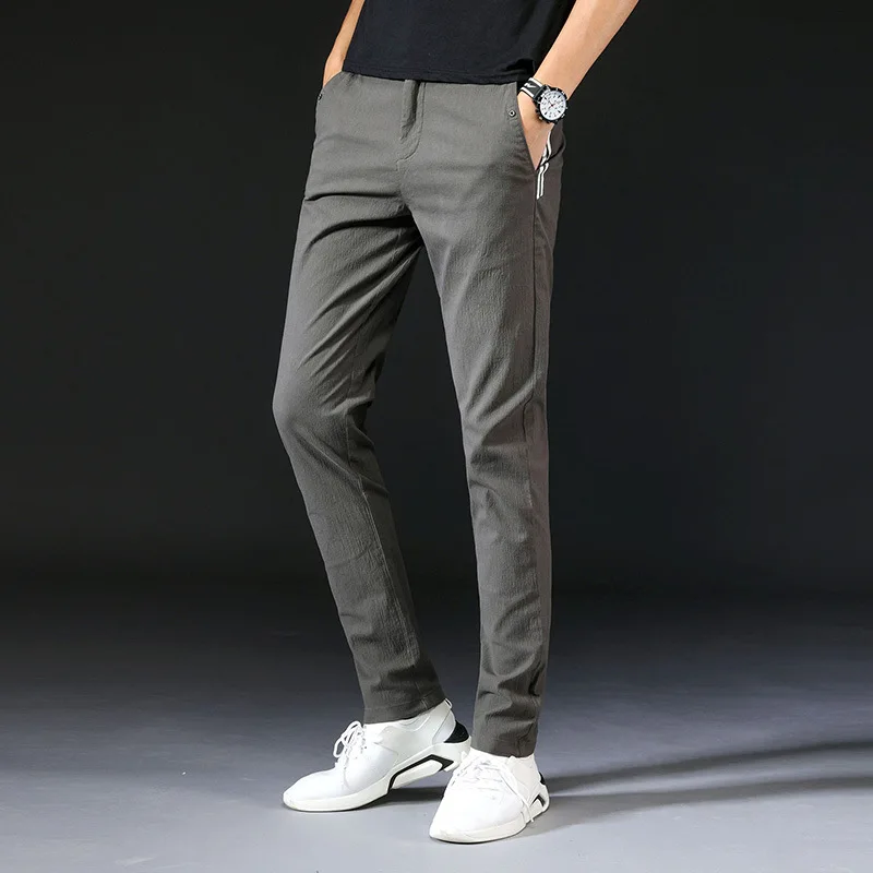 MRMT брендовые Осенние новые мужские брюки повседневные брюки из чистого хлопка для мужских длинных брюк - Цвет: Армейский зеленый
