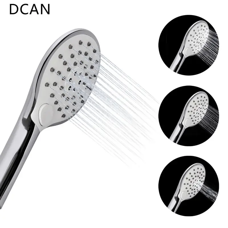 

DCAN Multifunction Showerhead Body Sprays Hand Shower Head Round Water Saving Shower Head 3 Function Hand Shower Showering
