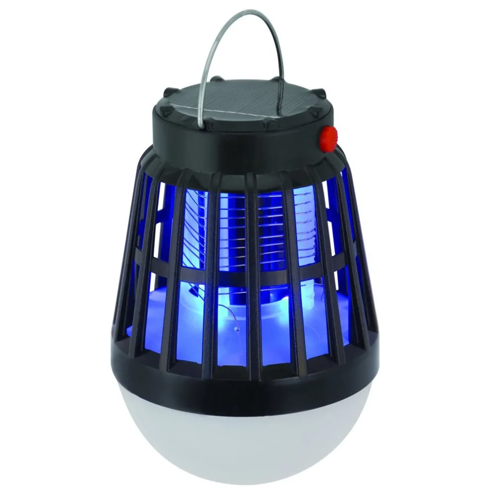 

Solar Powered Buzz UV Lamp Light Mosquito Zapper Killer No Radiation Mute Mosquito Lamp Night Light for Outdoor