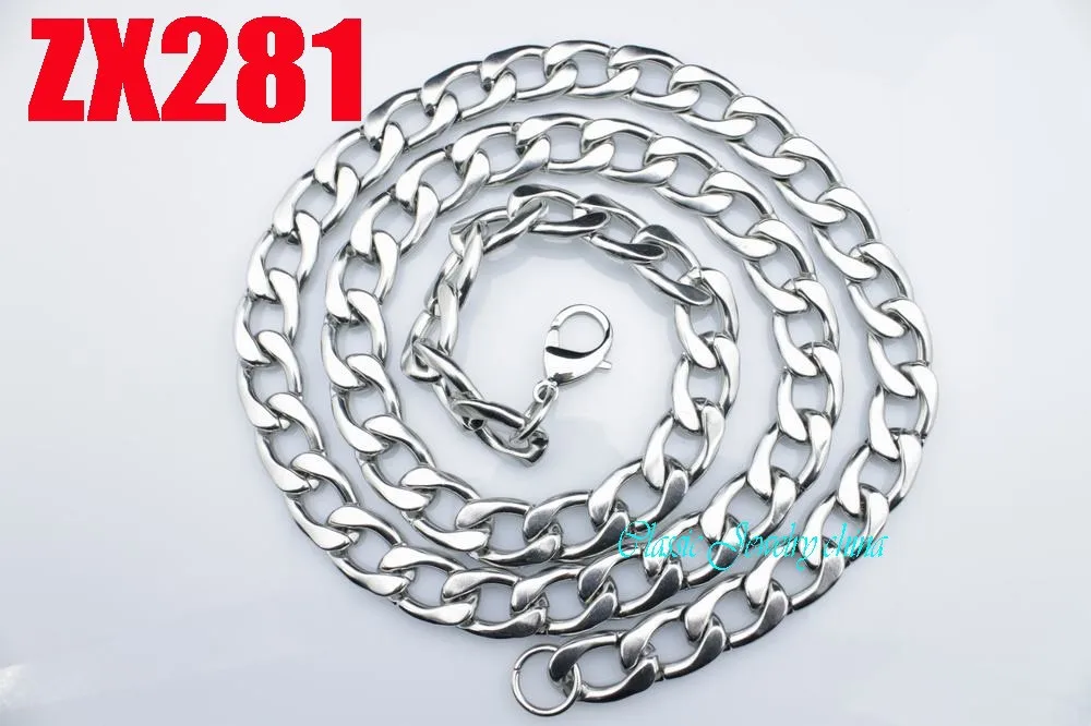 Ожерелье мужское из нержавеющей стали 15 мм ZX281|figaro chain|necklace chainstainless steel necklace |