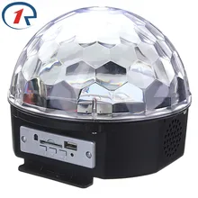 ZjRight Музыка Кристалл Magic Ball RGB 6 Вт * 3 LED Свет Этапа Дискотека Ночной Клуб Вечеринка Стробоскопы DJ Освещения с Дистанционным
