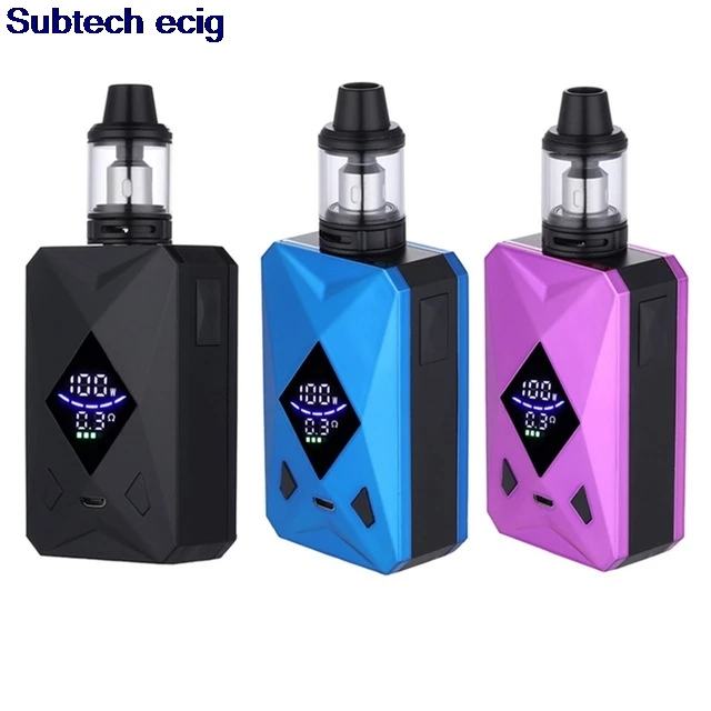 Оригинальный SUB два M6 100 Вт Box Mod Kit с 4 мл электронная сигарета распылитель 2600 мАч