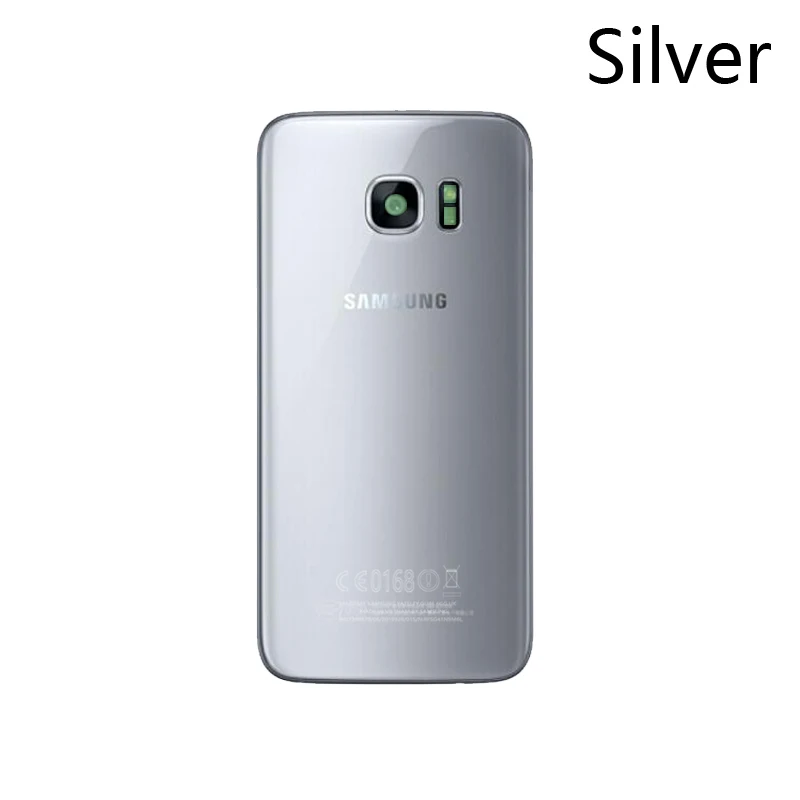 5,1 дюймов,, для SAMSUNG Galaxy S7, плоская, G930, G930F, батарея, задняя крышка, стекло, корпус, замена с камерой, стеклянный объектив 5,0