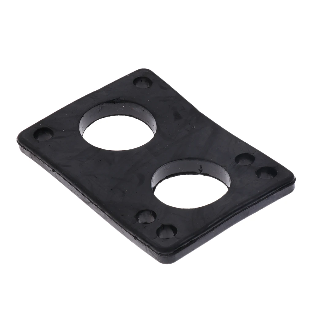 Skateboard Longboard Hardware Set Bearings Washers Speed Rings + 6mm Thick Rubber Risers Pads + Mounting Screws Bolts Nuts
