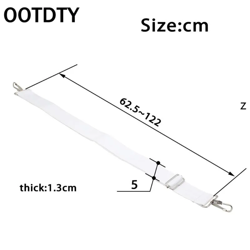 

1 Pc Snare Drum Strap Sling Belt Adjustable Nylon White Percussion White