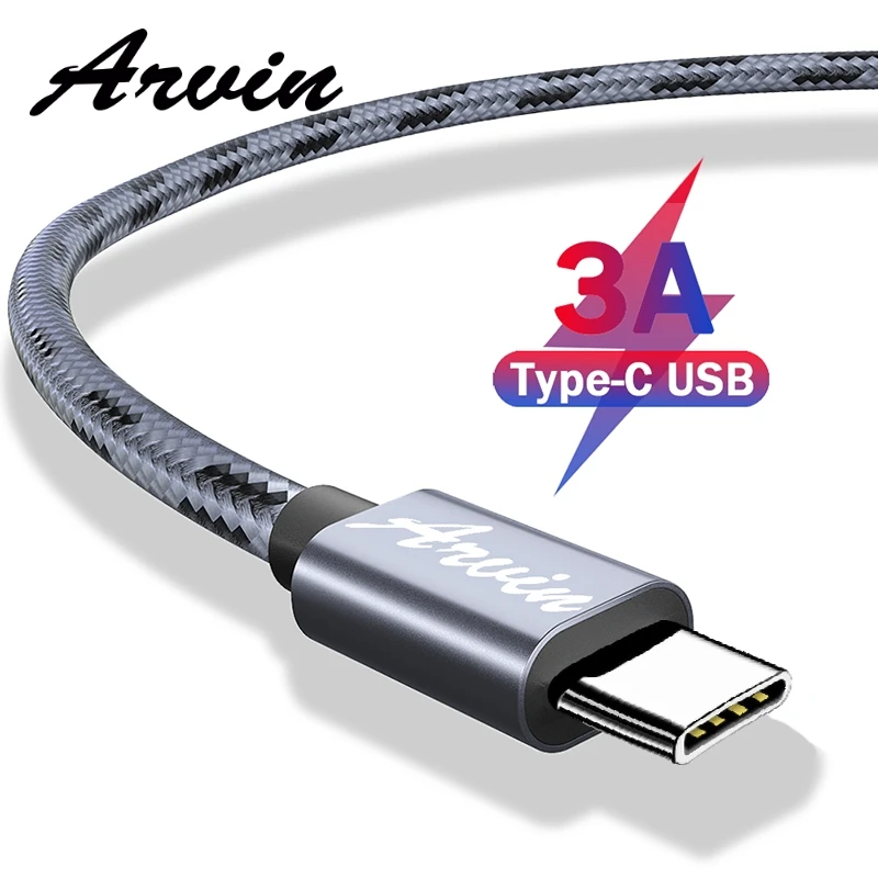 USB نوع C كابل لسامسونج S9 سريع تهمة نوع-C الهاتف المحمول شحن سلك USB C كابل ل xiaomi mi9 Redmi ملاحظة 7 كابل بيانات
