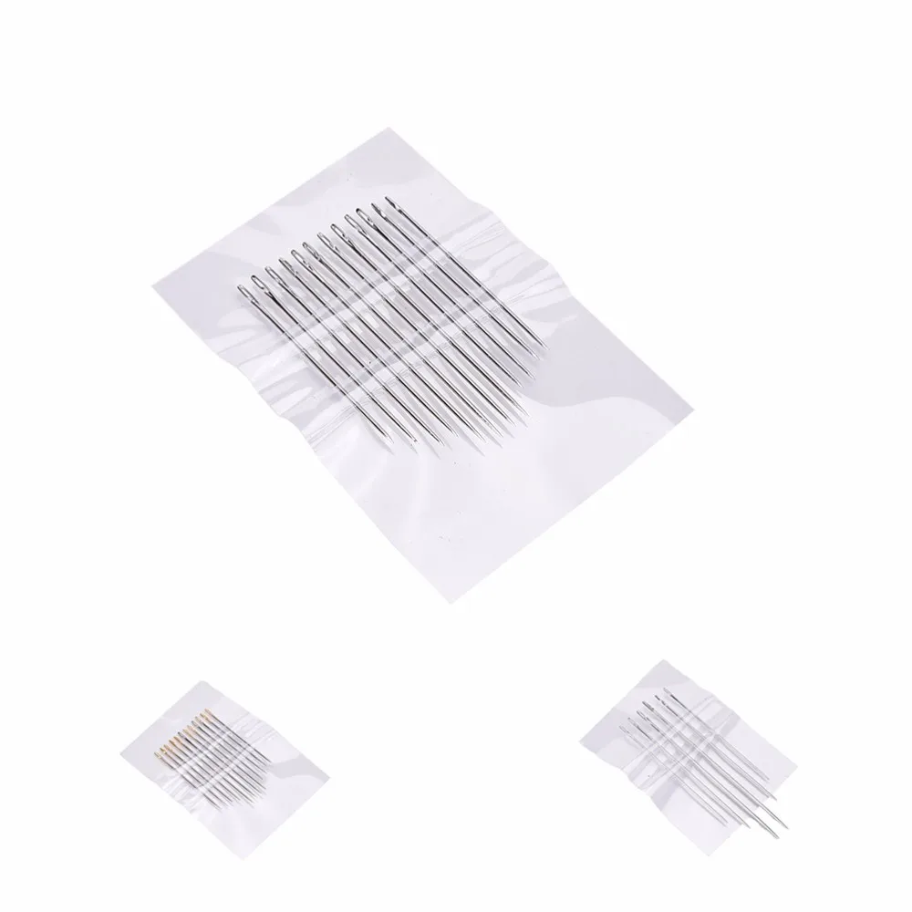 

DIY 12Pcs Or 6Pcs/Set Leather Sewing Stitching Needles Leathercraft Handmade Repair Tools Handwork Craftwork For Mother Supply
