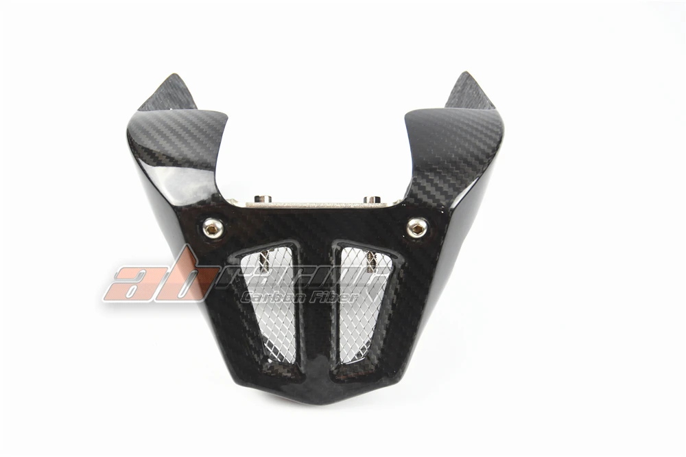 Ducati Monster 696 796 1100 Full Carbon Fiber 100% Twill Belly Pan and Lower Spoiler Kit image 5