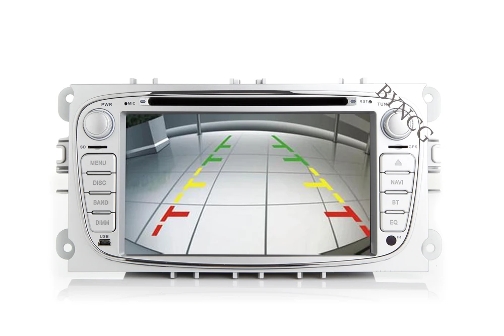 Excellent BYNCG 2din Android 8.1 Quad Core Car DVD Player GPS Navi 2G ROM for Ford Focus 2008-2011 Mondeo Galaxy with Audio Radio 16-32GB 10