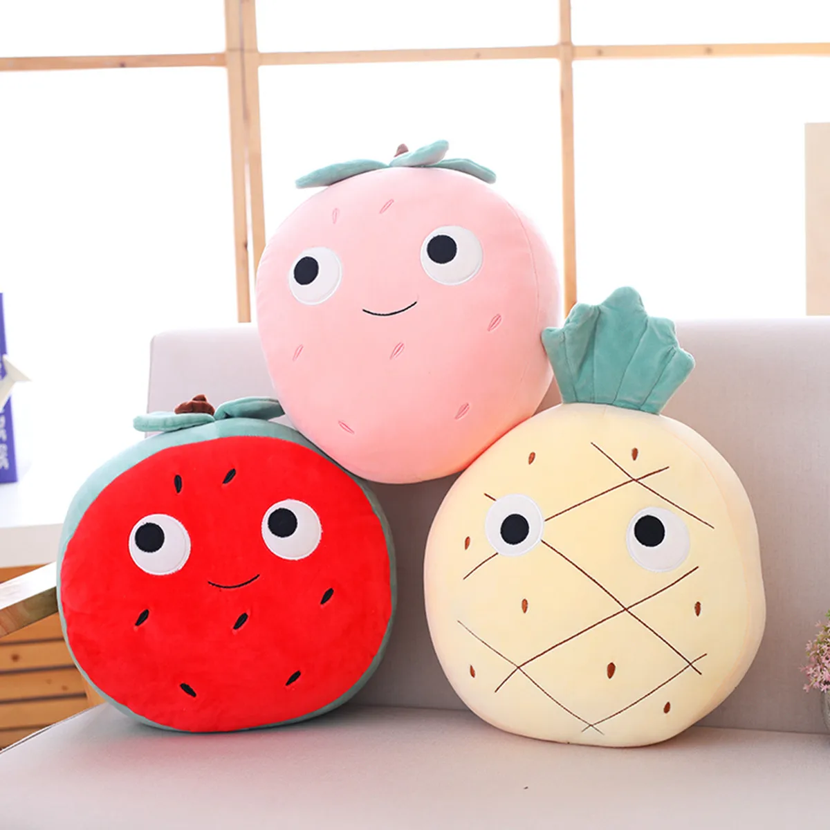 Ins Cute Pillow Birthday Gift Strawberry Pineapple Watermelon Plush