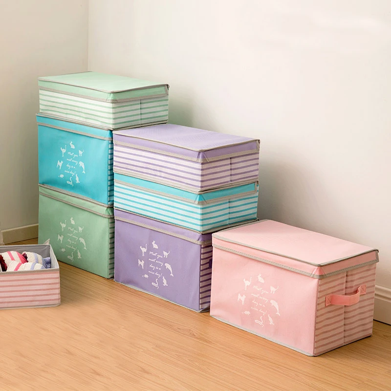 

Clothing toy storage box Divider sundries box Organizer Cosmetic Makeup Container Closet boxs Can be used in combination